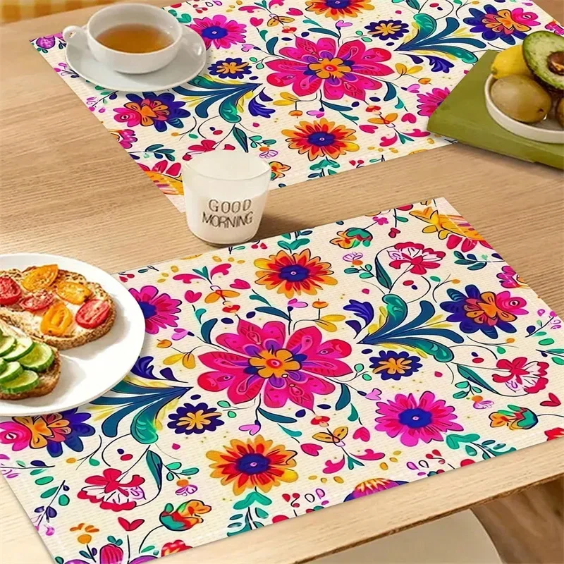 4/6/8pcs Mexican Mandala Pattern Placemats Heat Resistant Dining Table Mats Bohemian Moroccan Home Kitchen Restaurant Decoration
4/6/8pcs Mexican Mandala Pattern Placemats Heat Resistant Dining Table Mats Bohemian Moroccan Home Kitchen Restaurant Decoration