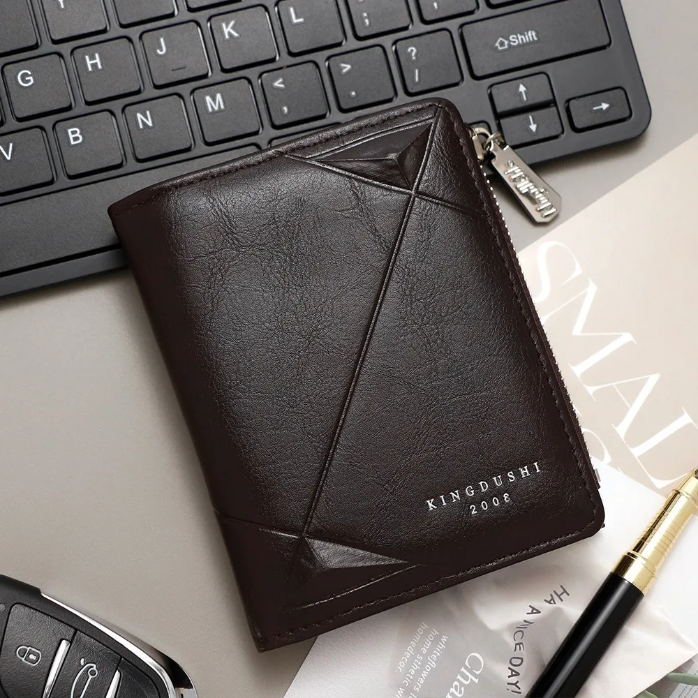 High Quality PU Leather Men's Short Wallet Soft Zipper 2 Fold Wallets Casual Multifunction Men Card Holder Men
High Quality PU Leather Men's Short Wallet Soft Zipper 2 Fold Wallets Casual Multifunction Men Card Holder Men