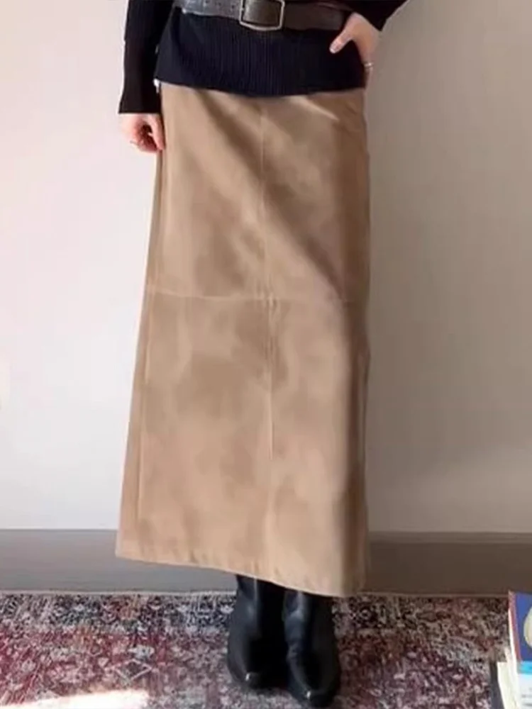 Американская ретро-юбка миди в рабочем стиле с высокой талией и боковым разрезом, женская модная модель весна 2026, А-силуэт, свободный крой, повседневная одежда
Американская ретро-юбка миди в рабочем стиле с высокой талией и боковым разрезом, женская модная модель весна 2026, А-силуэт, свободный крой, повседневная одежда