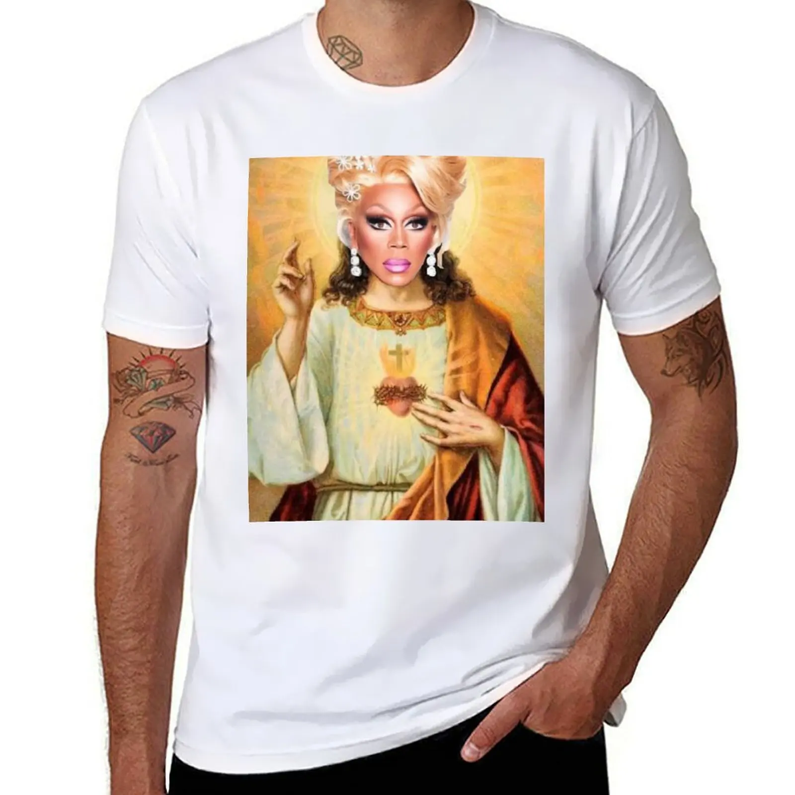 Drag Jesus T-Shirt plus size tops summer tops anime figures anime clothes fitted t shirts for men
Drag Jesus T-Shirt plus size tops summer tops anime figures anime clothes fitted t shirts for men