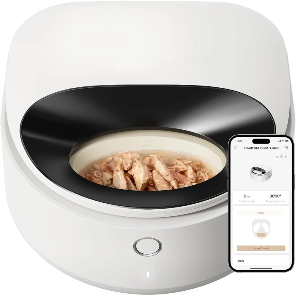 Automatic Cat Feeder Wet Food Refrigerated New Control,Semiconductor Cooling&Chills Wet Food Dispenser,Timed Auto Pet Feeder 
Automatic Cat Feeder Wet Food Refrigerated New Control,Semiconductor Cooling&Chills Wet Food Dispenser,Timed Auto Pet Feeder