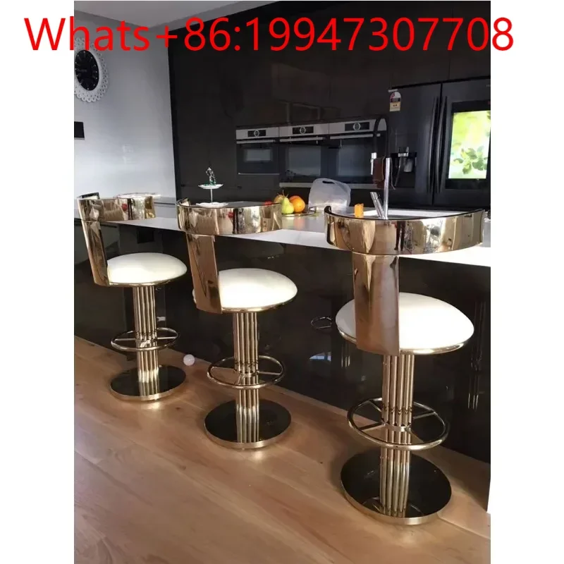Modern Simple Light Luxury Fashion Stainless Steel Bar Chair Wine Bar Chair Back Lift.
Modern Simple Light Luxury Fashion Stainless Steel Bar Chair Wine Bar Chair Back Lift.