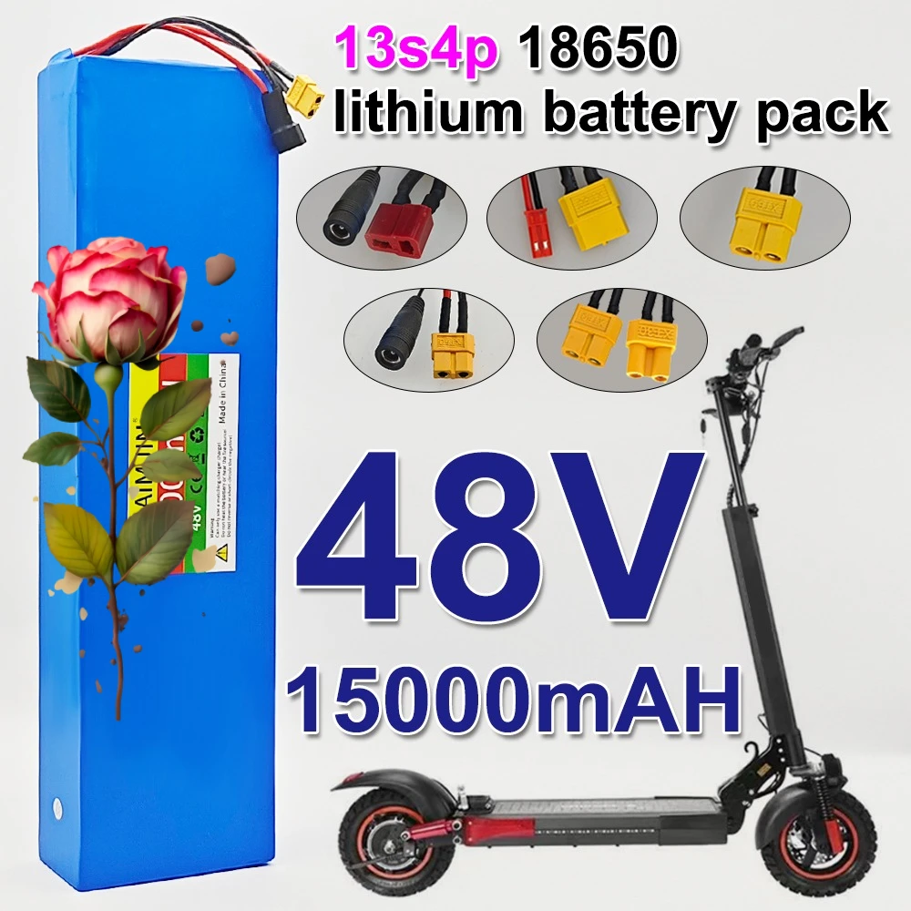 13S4P built-in BMS rechargeable battery pack NEW 48V 15000mAh for Kugoo M4/MaxSpeed lithium-ion battery
13S4P built-in BMS rechargeable battery pack NEW 48V 15000mAh for Kugoo M4/MaxSpeed lithium-ion battery