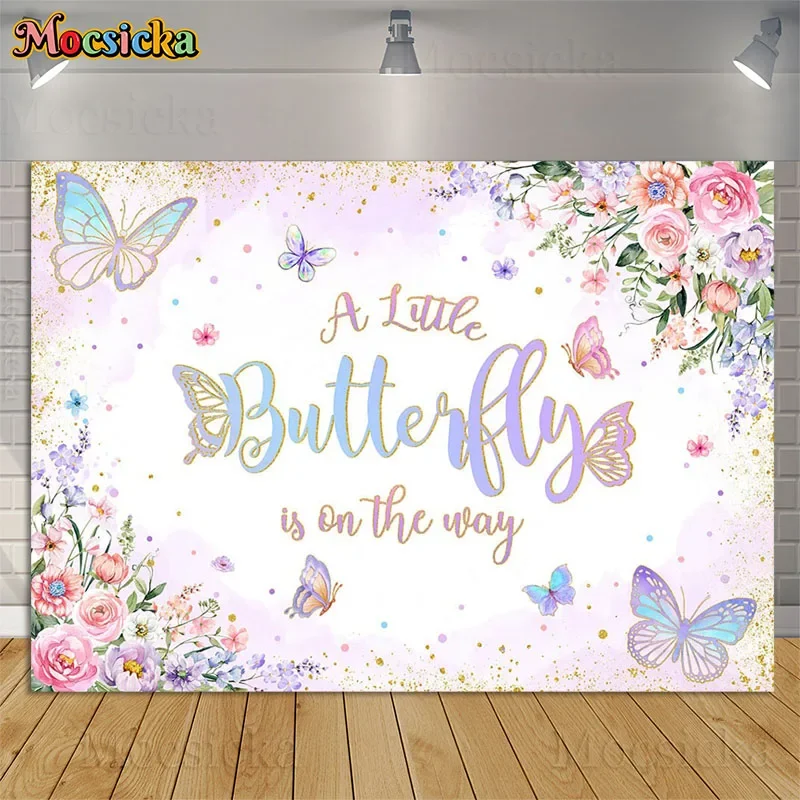 A little Butterfly Is On The Way Backdrops Garden Purple Floral Girl Birthday Portrait Party Decoration Baby Shower Background
A little Butterfly Is On The Way Backdrops Garden Purple Floral Girl Birthday Portrait Party Decoration Baby Shower Background