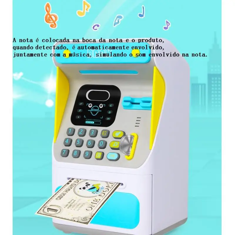 Electronic ATM Piggy Bank Bank Machine Toy Automatic Rolling Paper
Electronic ATM Piggy Bank Bank Machine Toy Automatic Rolling Paper