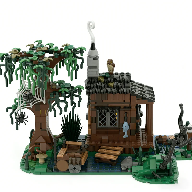 834PCS MOC Medieval Castle Bogwitch S Hut Model Building Blocks DIY Creative Assembly Bricks Display Gift Collectible Birthday
834PCS MOC Medieval Castle Bogwitch S Hut Model Building Blocks DIY Creative Assembly Bricks Display Gift Collectible Birthday