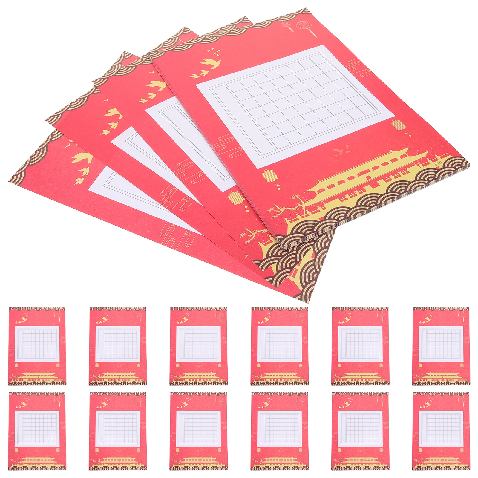 Chinese Calligraphy Practice Book 56 Grids Red Theme Lightweight Portable H writing Tracing Paper Chinese Writing Practice Book
Chinese Calligraphy Practice Book 56 Grids Red Theme Lightweight Portable H writing Tracing Paper Chinese Writing Practice Book