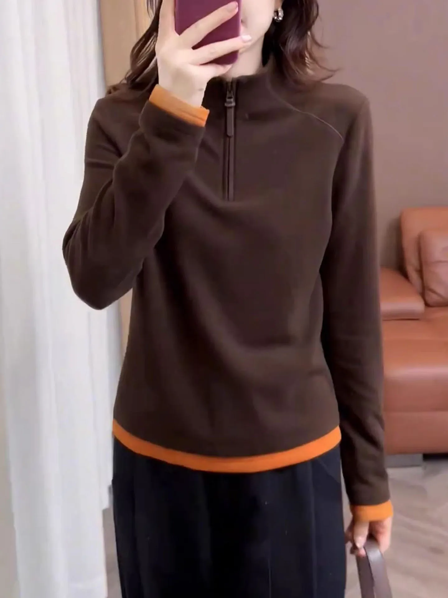 Зимний новый цветной дизайнерский свитшот Blo, повседневный длинный женский топ Sli для похудения, европейский Sle, удобный дышащий
Зимний новый цветной дизайнерский свитшот Blo, повседневный длинный женский топ Sli для похудения, европейский Sle, удобный дышащий