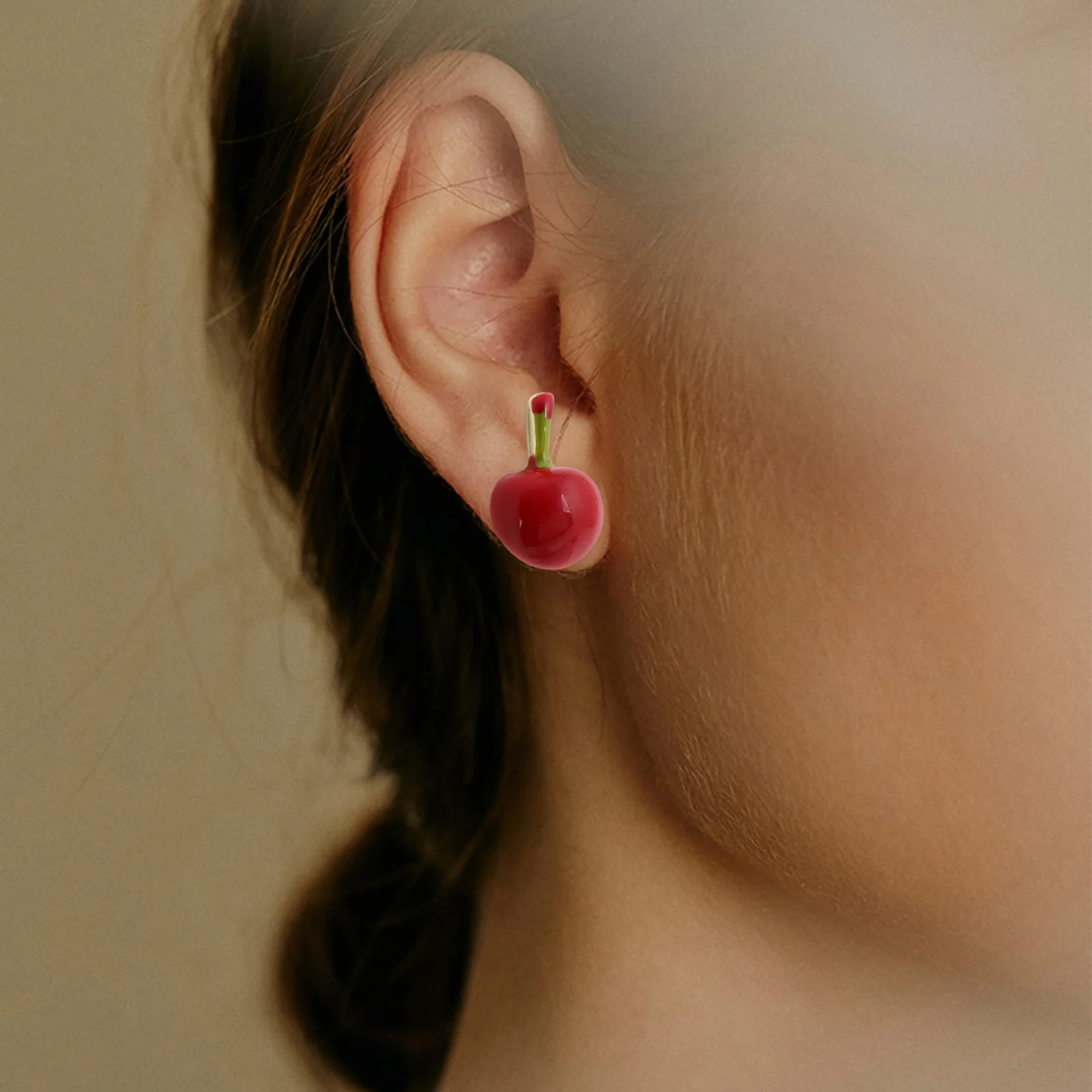Apple Cherry Earrings Cute Resin Realistic Shape Lightweight for Women Christmas Dangle Stud Fruit Jewelry
Apple Cherry Earrings Cute Resin Realistic Shape Lightweight for Women Christmas Dangle Stud Fruit Jewelry