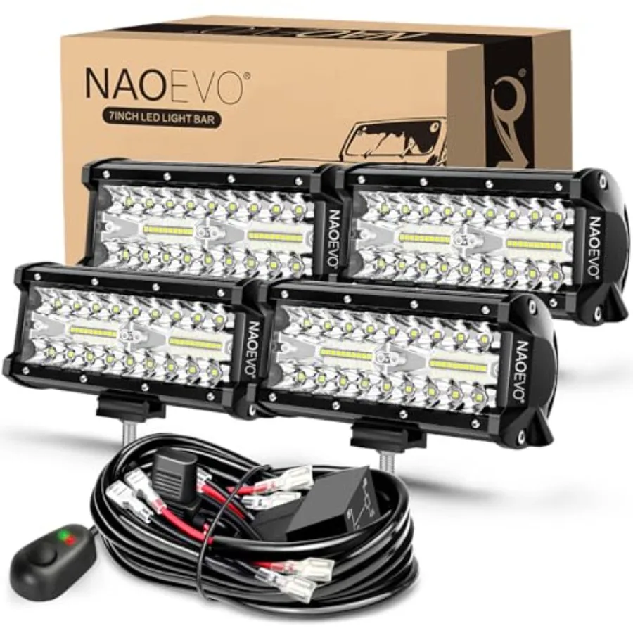LED Light Bar, LED Off Road/Fog Lights, Work for Truck Tractor Boat ATV UTV, Pcs with Leads Wirg Harness White
LED Light Bar, LED Off Road/Fog Lights, Work for Truck Tractor Boat ATV UTV, Pcs with Leads Wirg Harness White