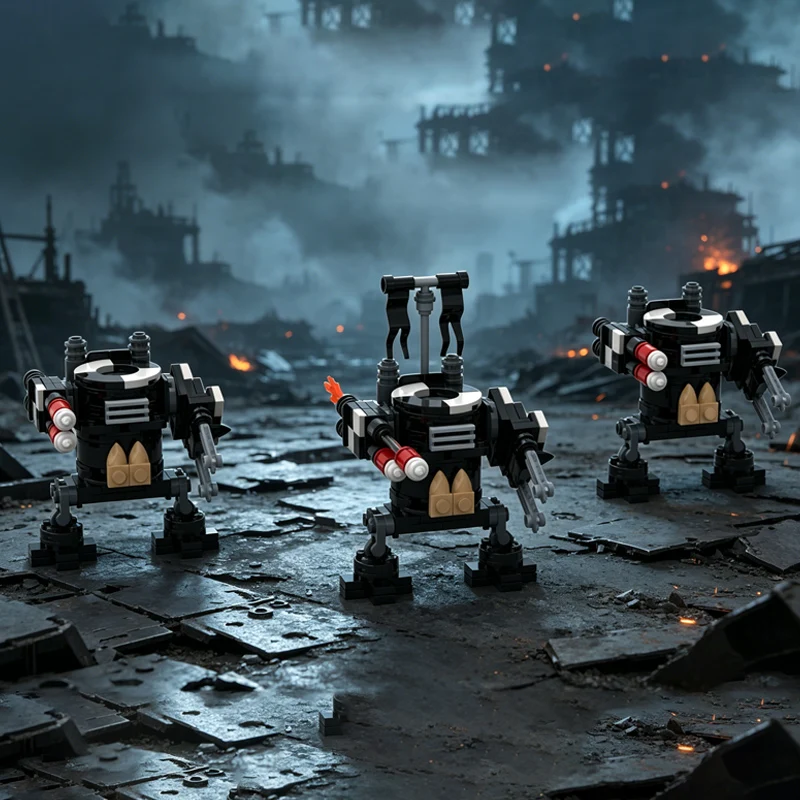 Popular Game Model MOC Building Bricks Black Small Walking Mech Squad Modular Technology Children Holiday Gifts Assemble Toys
Popular Game Model MOC Building Bricks Black Small Walking Mech Squad Modular Technology Children Holiday Gifts Assemble Toys