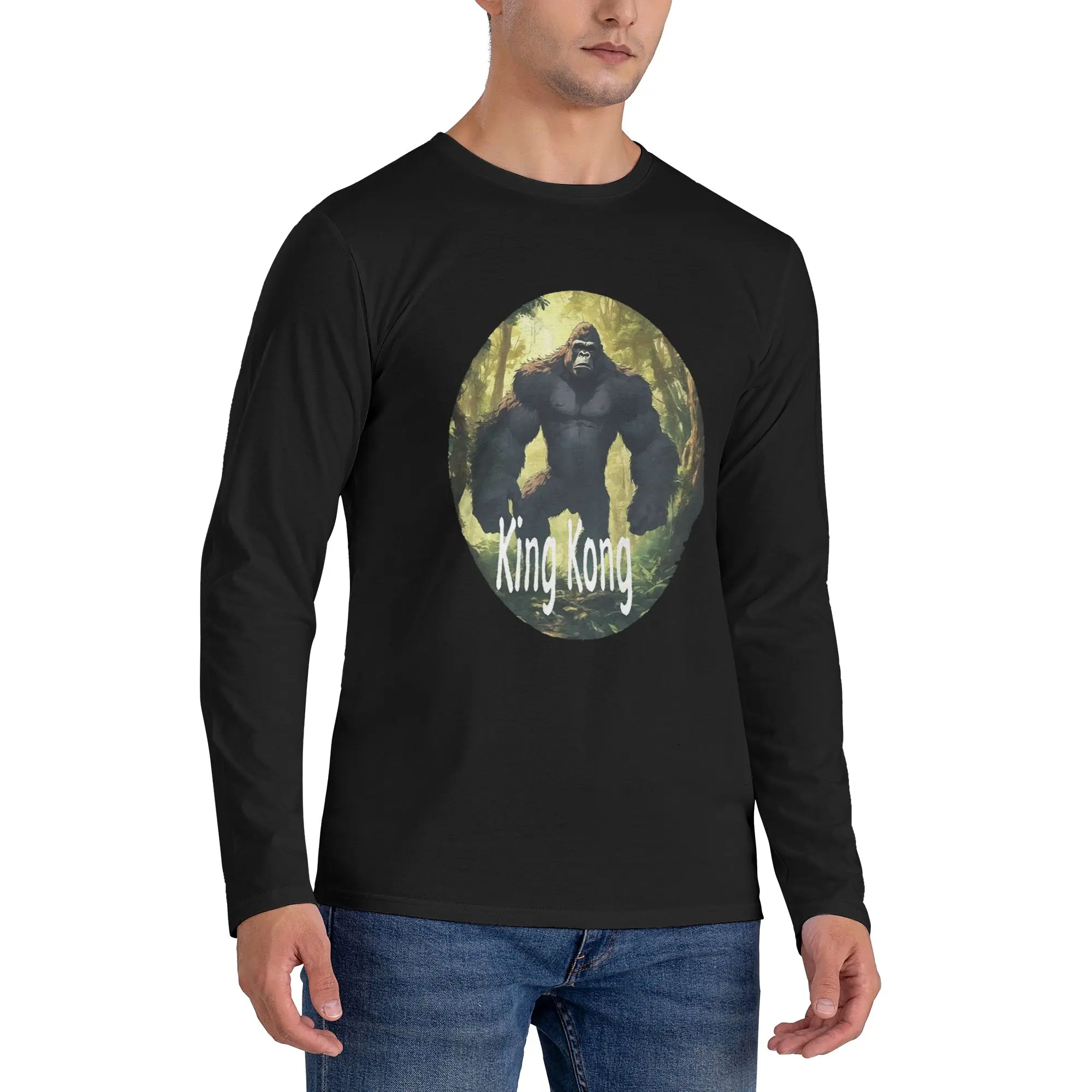 King Kong - king kong movies (2) Men's Long Sleeved T-shirt Breathable Round Neck T shirts Spring and Autumn Men tops
King Kong - king kong movies (2) Men's Long Sleeved T-shirt Breathable Round Neck T shirts Spring and Autumn Men tops