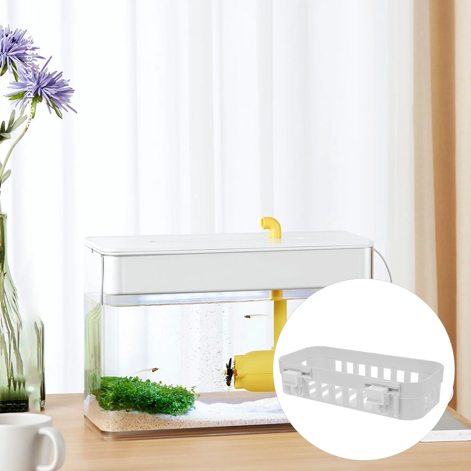 2pcs Aquarium Plant Holder Hanging Design Water Plant Stand Fish Tank Aquatic Planter with Planting Hole Storage for Aquarium
2pcs Aquarium Plant Holder Hanging Design Water Plant Stand Fish Tank Aquatic Planter with Planting Hole Storage for Aquarium