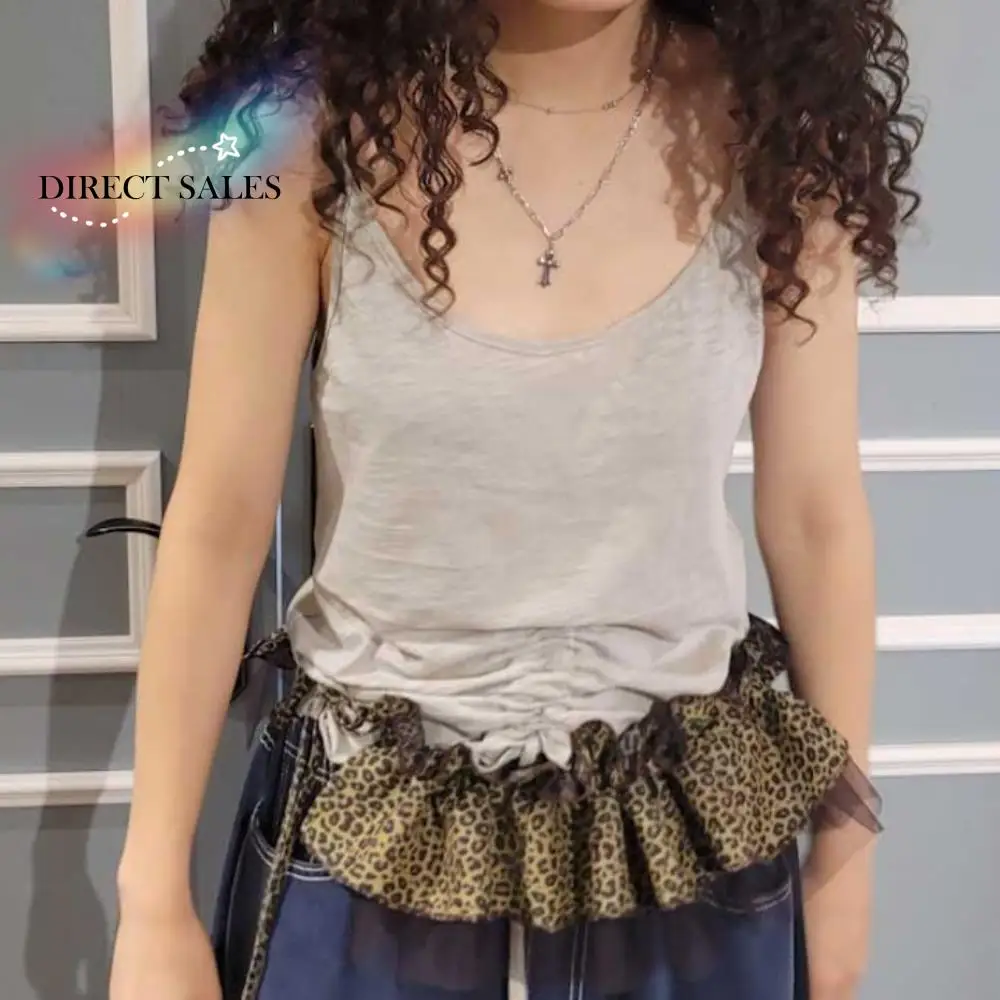 Hip-hop Leopard Print Hip Scarf Skirt Shirt Extender Mesh Ruffled Edge Waistband Sweet Y2K Layer Outfits Belt Jeans Decor
Hip-hop Leopard Print Hip Scarf Skirt Shirt Extender Mesh Ruffled Edge Waistband Sweet Y2K Layer Outfits Belt Jeans Decor