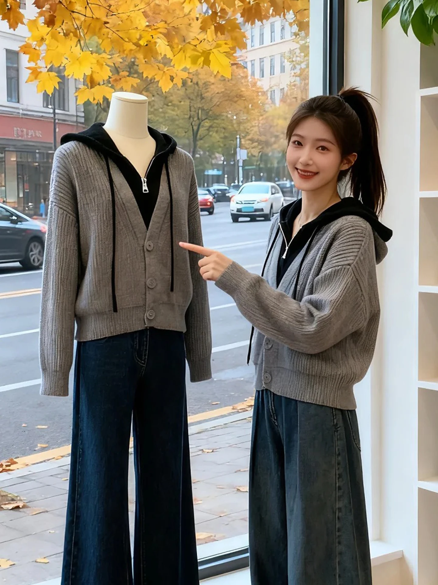 Faionable корейский вязаный топ с капюшоном Long Sve Base Layer irt Color Blo Design Универсальный дизайн для поездок на работу Зима Осень
Faionable корейский вязаный топ с капюшоном Long Sve Base Layer irt Color Blo Design Универсальный дизайн для поездок на работу Зима Осень