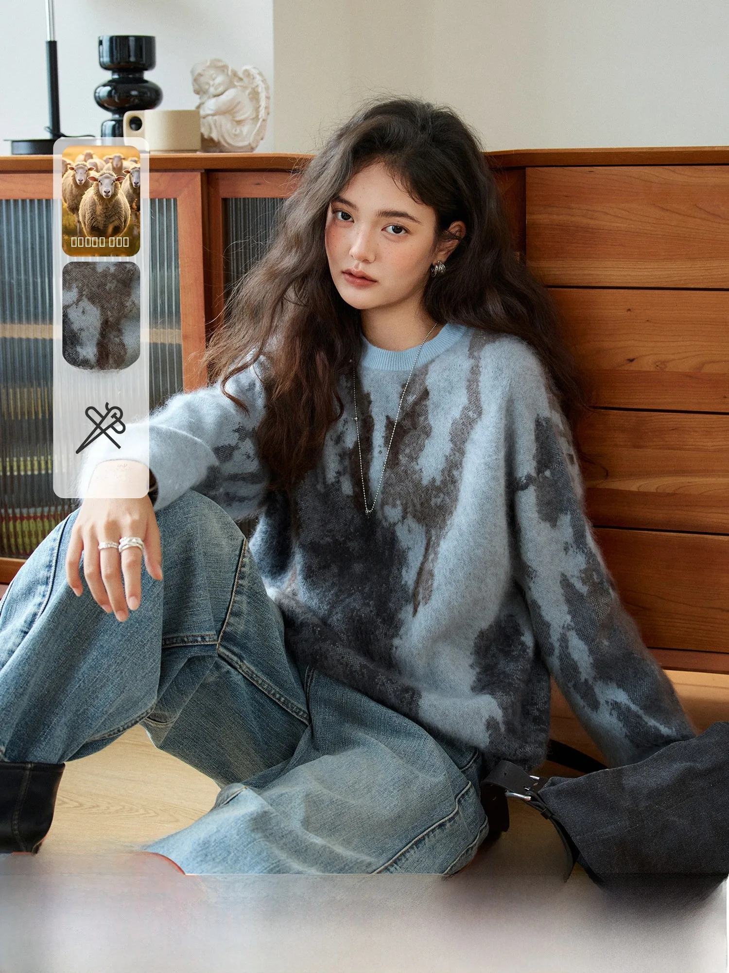 Artistic Color Blo Knitwear Warm Woolen Camere Yarn Pumpkin Valley adow Flowing Sand Cloud Soft Women's Winter Sweater
Artistic Color Blo Knitwear Warm Woolen Camere Yarn Pumpkin Valley adow Flowing Sand Cloud Soft Women's Winter Sweater