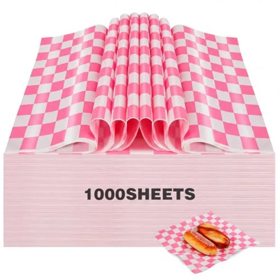 1000 Pcs Waxed Paper Sheets Bulk 15 x 15 Inch Large Sandwich Wrapping Papers Checke Deli Food Basket Liners for Burgers Bread R
1000 Pcs Waxed Paper Sheets Bulk 15 x 15 Inch Large Sandwich Wrapping Papers Checke Deli Food Basket Liners for Burgers Bread R