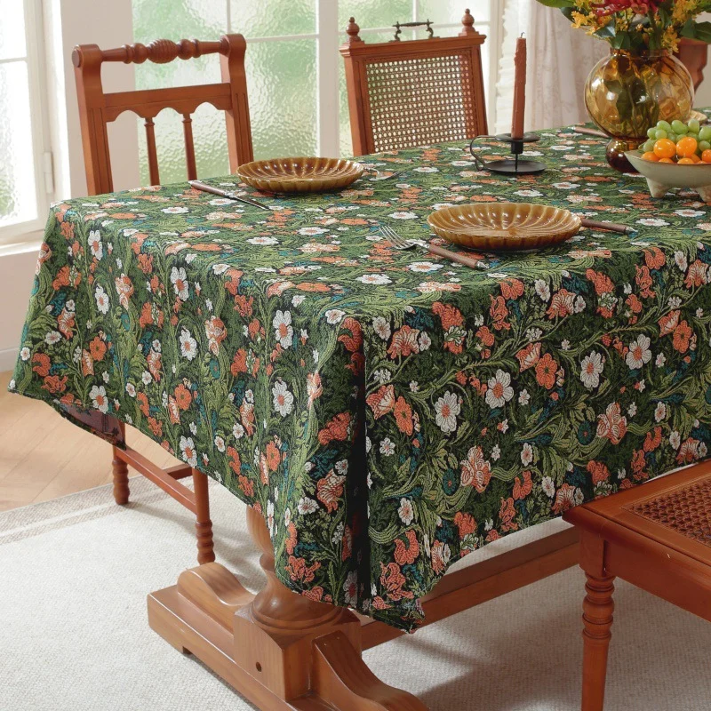 Warm Tone Square Tablecloth American Style Green Countryside Retro Home Decor Fabric Tea Table round Table Cover Cloth
Warm Tone Square Tablecloth American Style Green Countryside Retro Home Decor Fabric Tea Table round Table Cover Cloth
