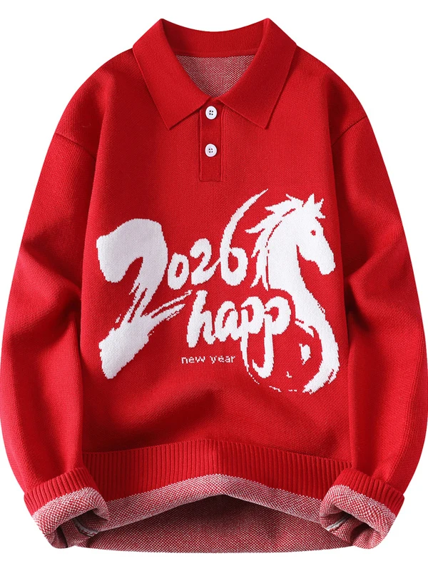 Красный вязаный свитер с воротником для мужчин, с вышивкой TKA, теплый, молодежный, повседневный, длинный рукав, зимний, модный
Красный вязаный свитер с воротником для мужчин, с вышивкой TKA, теплый, молодежный, повседневный, длинный рукав, зимний, модный