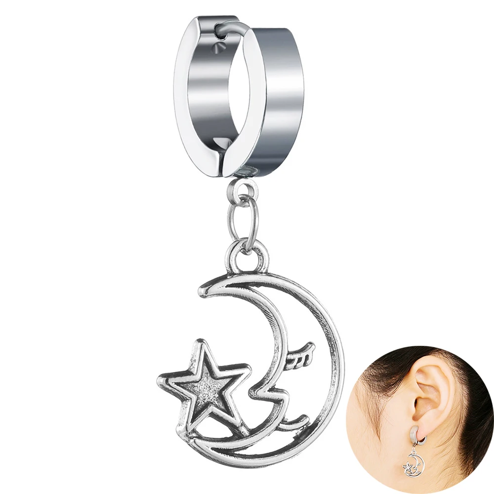 Cute Moon Star Rock Punk Girl Unisex Geometric Women Stainless Steel Earring Party Street Jewelry Gift High Quality Dropshipping
Cute Moon Star Rock Punk Girl Unisex Geometric Women Stainless Steel Earring Party Street Jewelry Gift High Quality Dropshipping