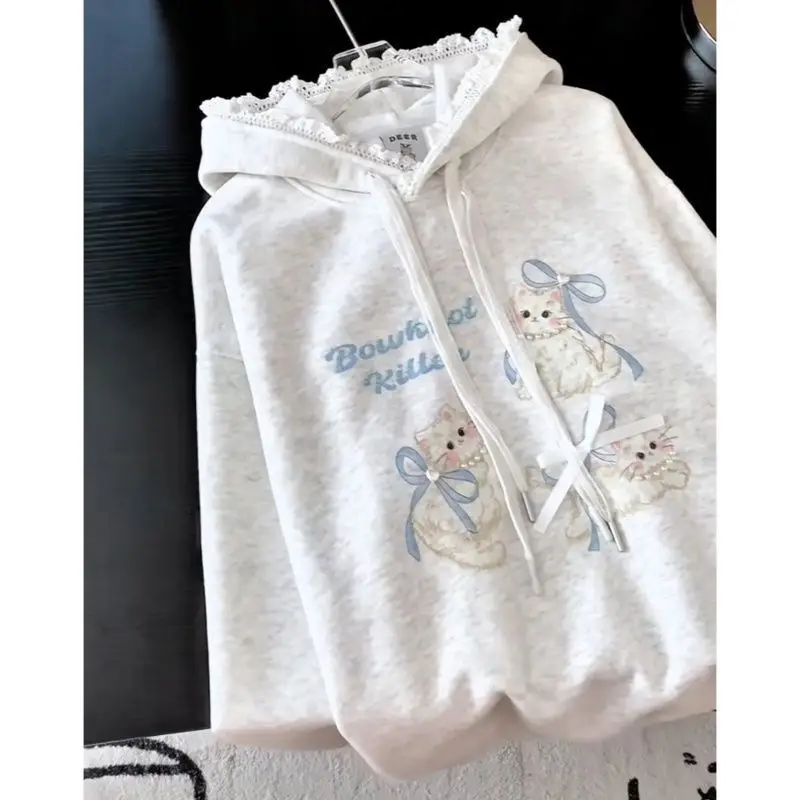 Gagarich Fashion 2025 Western Lazy Cat с принтом + толстовка с бусинами, женская кружевная дизайнерская универсальная толстовка, топ
Gagarich Fashion 2025 Western Lazy Cat с принтом + толстовка с бусинами, женская кружевная дизайнерская универсальная толстовка, топ