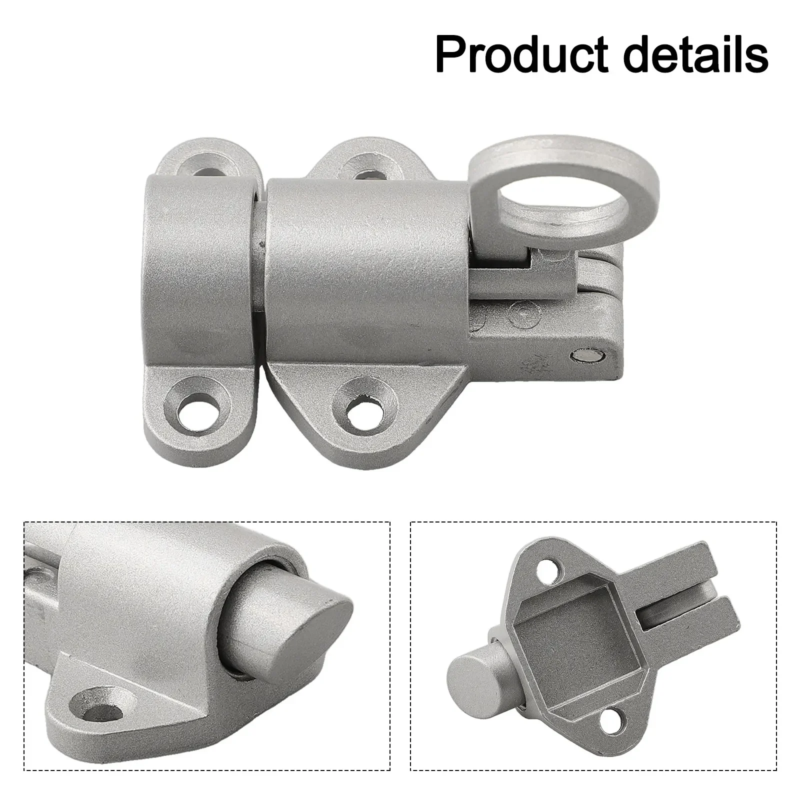 Self-closing Latch Bolt Aluminum Alloy Automatic Spring Latch Solid Aluminum Door And Casement Latch Furniture Bolts With Screws
Self-closing Latch Bolt Aluminum Alloy Automatic Spring Latch Solid Aluminum Door And Casement Latch Furniture Bolts With Screws