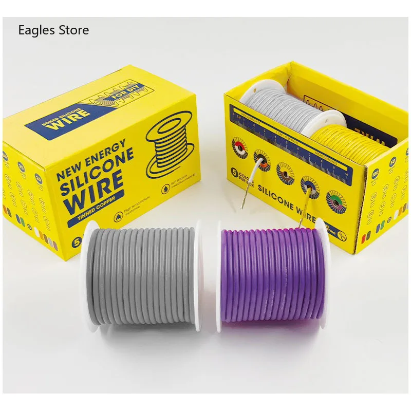 30 28 26 24 22 20 18 16AWG Heat Resistant Flexible Silicone Wire Stranded Electrical Tinned Copper Cable 2Rolls 2 Color Mix Kit
30 28 26 24 22 20 18 16AWG Heat Resistant Flexible Silicone Wire Stranded Electrical Tinned Copper Cable 2Rolls 2 Color Mix Kit