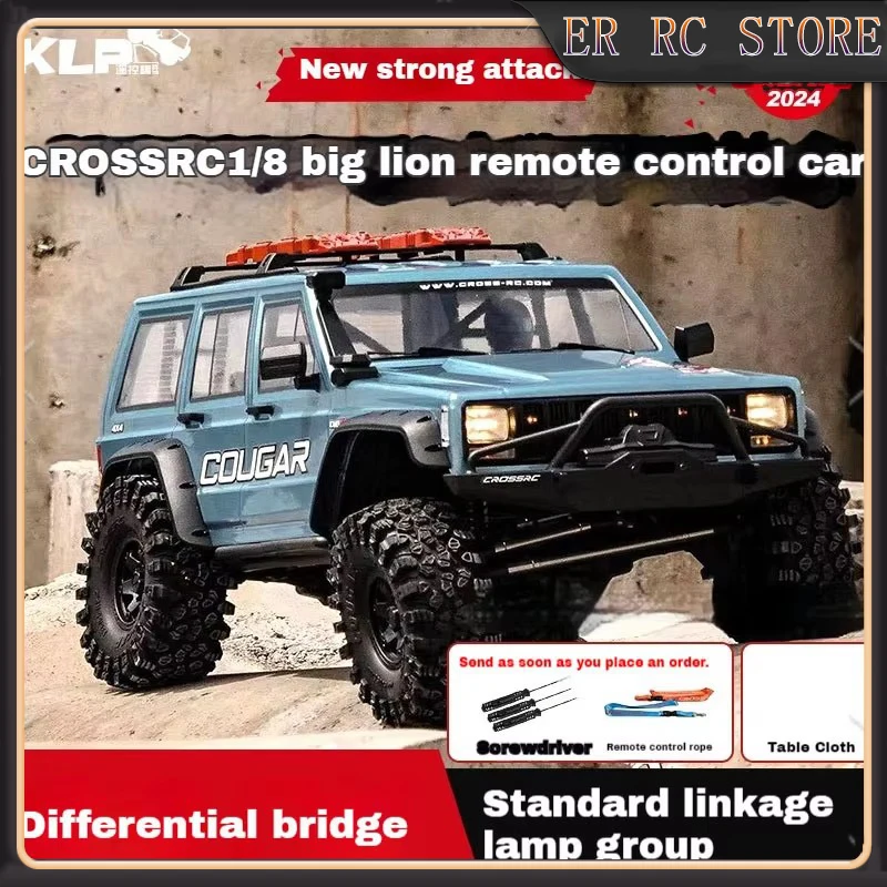 New Rc Crossrc1/8emox2 Lion Remote Control Mountaineering Vehicle Electric Off-Road Vehicle Waterproof Differential Lock Model
New Rc Crossrc1/8emox2 Lion Remote Control Mountaineering Vehicle Electric Off-Road Vehicle Waterproof Differential Lock Model