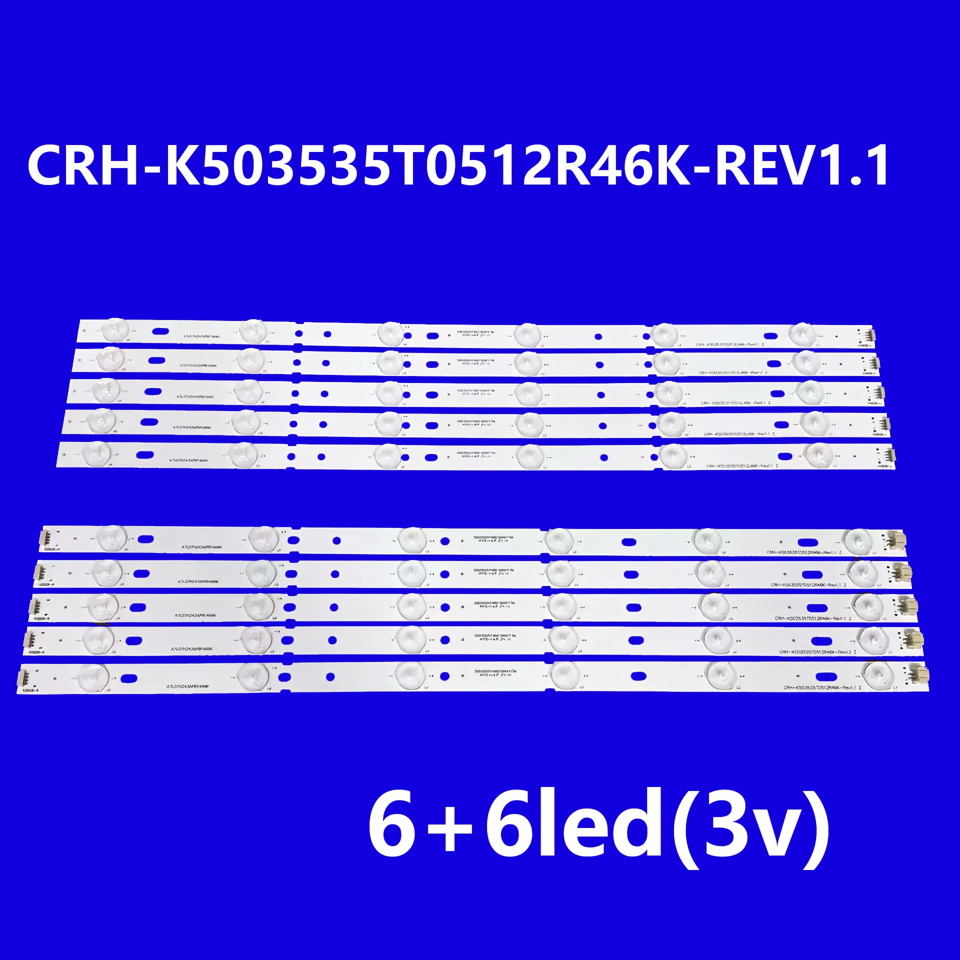 TV's LED For CRH-K503535T0512R46K-REV1.1 Backlight Band Rulers For Proscan Pled5068a-c RCA RLDED5005A-D Probada Funcionando
TV's LED For CRH-K503535T0512R46K-REV1.1 Backlight Band Rulers For Proscan Pled5068a-c RCA RLDED5005A-D Probada Funcionando