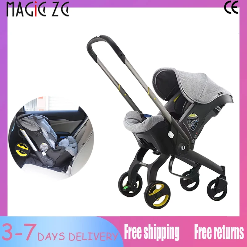 Baby Stroller 2-in-1 Pram Portable Foldable Lightweight Buggy with Car Safety Seat Newborn Travel System New Model Carriage
Baby Stroller 2-in-1 Pram Portable Foldable Lightweight Buggy with Car Safety Seat Newborn Travel System New Model Carriage