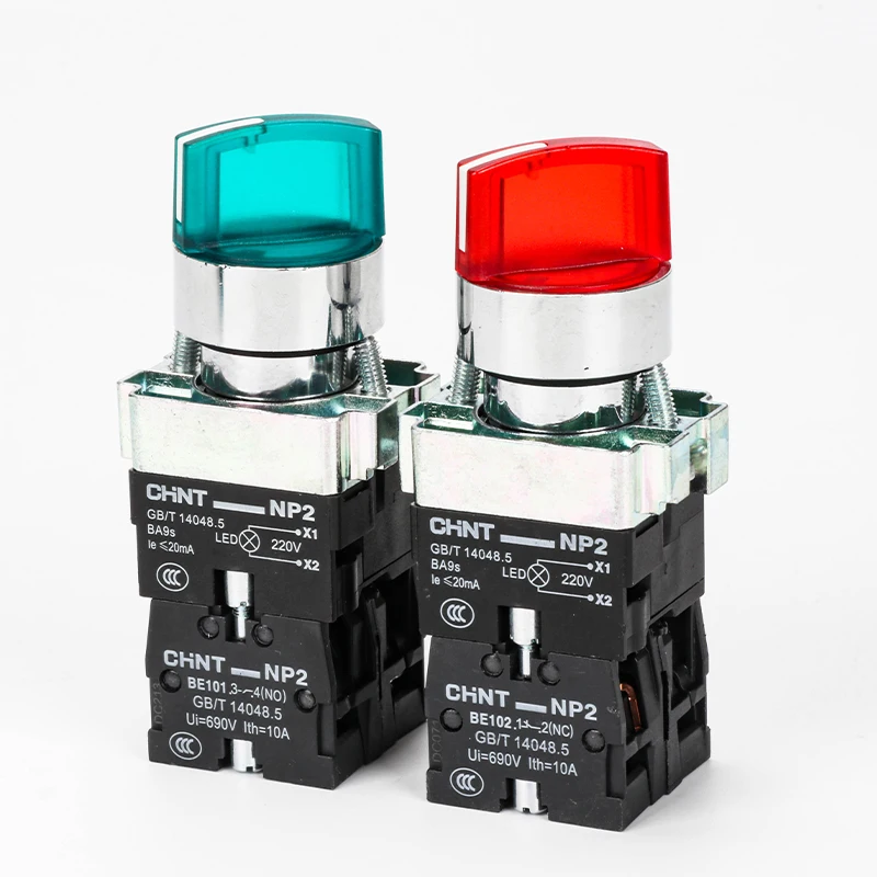 CHINT NP2 Селектор 2/3 Шестерня Самоблокирующаяся кнопка Зеленый Красный Желтый AC DC 220 В 24 В NP2-BK1
CHINT NP2 Селектор 2/3 Шестерня Самоблокирующаяся кнопка Зеленый Красный Желтый AC DC 220 В 24 В NP2-BK1