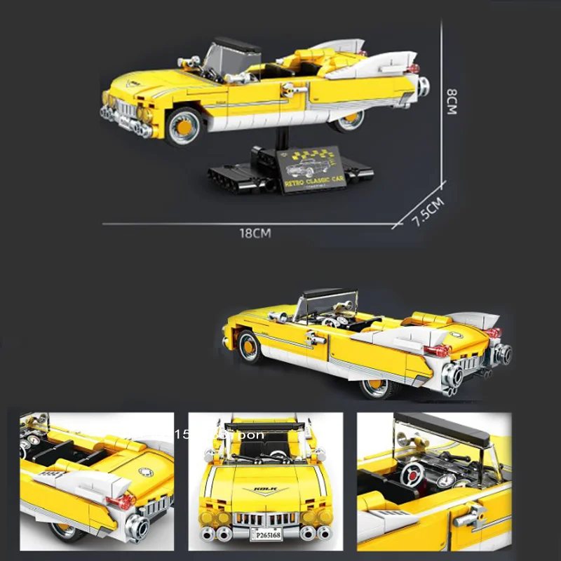 New Building Blocks, Racing Cars, Small Particle Toys, Retro Sports Cars, Collage Decorations, Christmas Gifts
New Building Blocks, Racing Cars, Small Particle Toys, Retro Sports Cars, Collage Decorations, Christmas Gifts