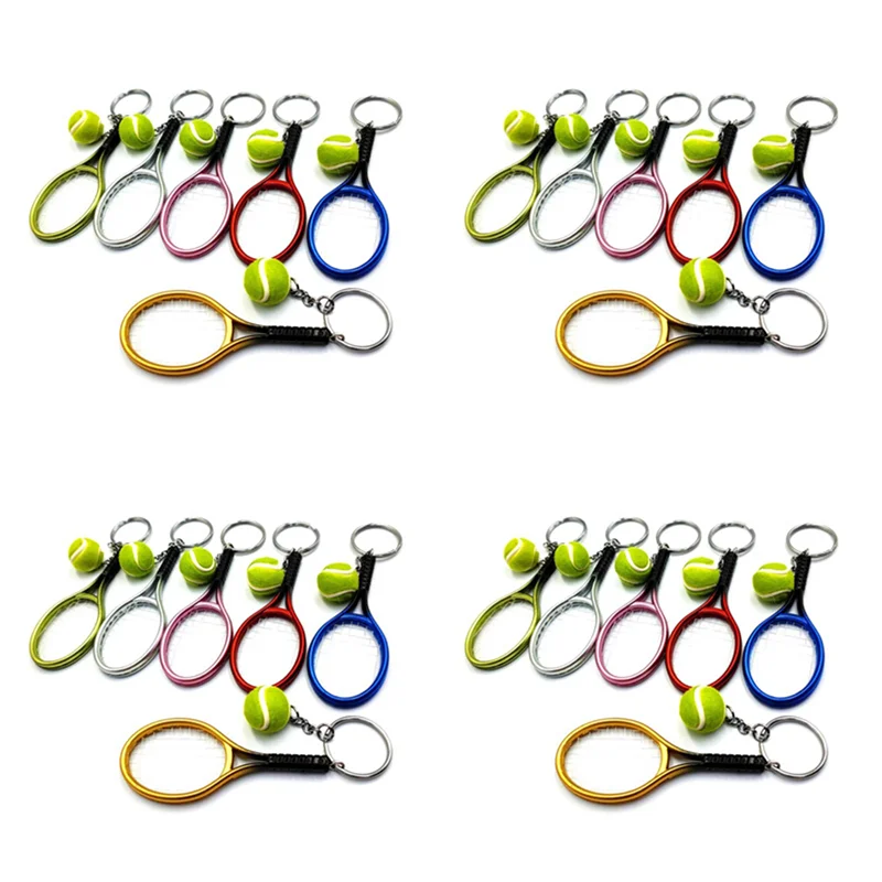 AT29-24Pcs Mini Tennis Racket Ball Keychain Pendant Bag Accessories For Bag Sport Advertisement Fans Souvenirs Key Ring
AT29-24Pcs Mini Tennis Racket Ball Keychain Pendant Bag Accessories For Bag Sport Advertisement Fans Souvenirs Key Ring