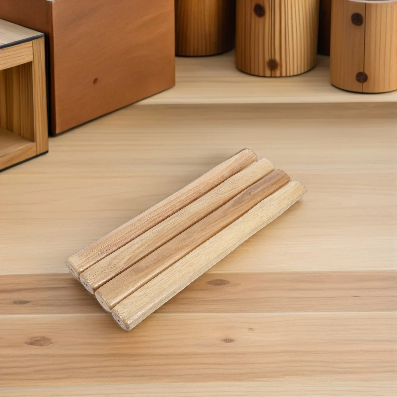 4Pcs Wood Hammer Handle Replacement 35cm Universal Fit Solid Wood Tool Handles for Hammer Repair Sledge Workshop Use
4Pcs Wood Hammer Handle Replacement 35cm Universal Fit Solid Wood Tool Handles for Hammer Repair Sledge Workshop Use