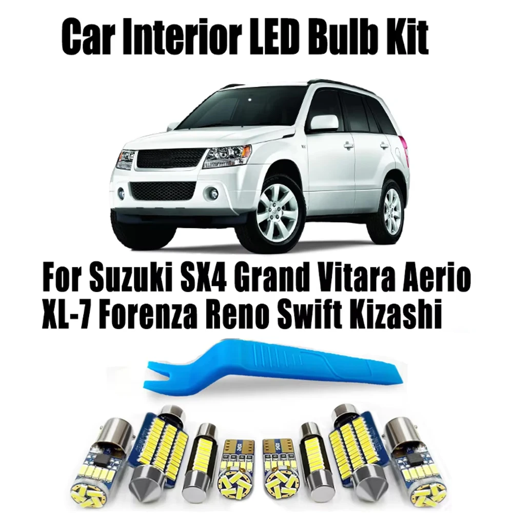 Canbus For Suzuki SX4 Grand Vitara Aerio XL-7 Forenza Reno Swift Kizashi Car Accessories LED Interior Map Trunk Light Bulbs Kit
Canbus For Suzuki SX4 Grand Vitara Aerio XL-7 Forenza Reno Swift Kizashi Car Accessories LED Interior Map Trunk Light Bulbs Kit
