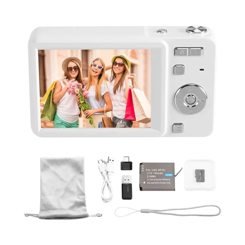 B92B-M15 Digital Camera CCD 64MP HD With 32GB Memory Card Photo Video Portable Compact With Screen Flash For Travel
B92B-M15 Digital Camera CCD 64MP HD With 32GB Memory Card Photo Video Portable Compact With Screen Flash For Travel