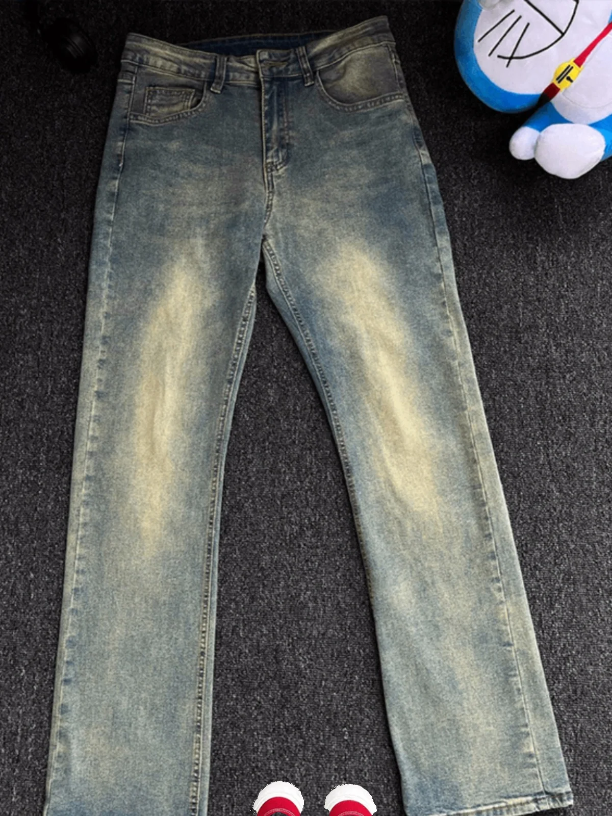 Retro Waed Bell Bot Straight Leg Jeans Men's Spring American High Street Sle Slimming Knife Trendy Cotton Blend
Retro Waed Bell Bot Straight Leg Jeans Men's Spring American High Street Sle Slimming Knife Trendy Cotton Blend