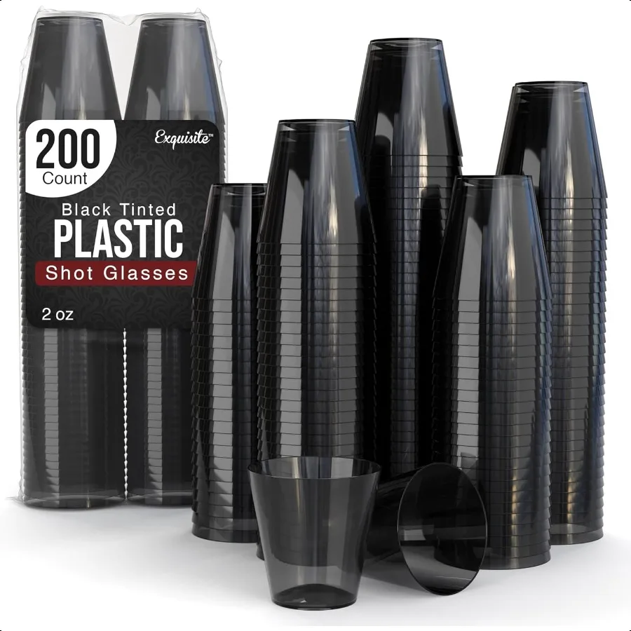 Plastic Shot Glasses Disposable 200 Count 2 Oz Smokey Dark Tinted Black Shot Cups Perfect Party Supplies for Party Cups Cute Sh
Plastic Shot Glasses Disposable 200 Count 2 Oz Smokey Dark Tinted Black Shot Cups Perfect Party Supplies for Party Cups Cute Sh