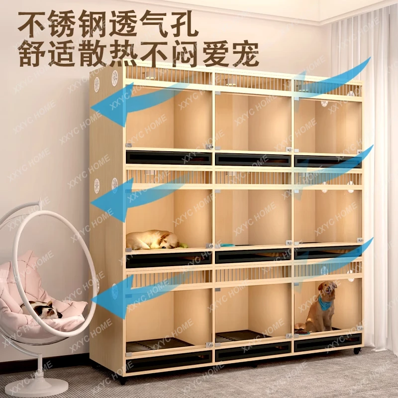 TTStainless Steel Display Cabinet Cat Cage Foster Breeding Solid Wood Cat Villa Cat And Dog Integrated Cage
TTStainless Steel Display Cabinet Cat Cage Foster Breeding Solid Wood Cat Villa Cat And Dog Integrated Cage