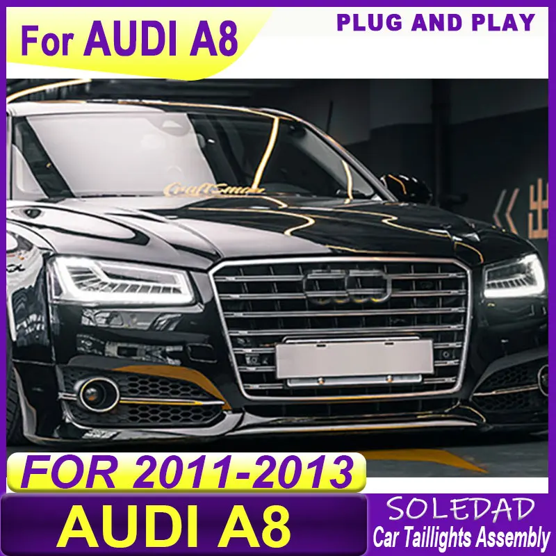 Car headlights for Audi A8 2011 2012 2013 A8L LED Headlight DRL Dynamic Singal High Low Beam Headlamps Accessories
Car headlights for Audi A8 2011 2012 2013 A8L LED Headlight DRL Dynamic Singal High Low Beam Headlamps Accessories