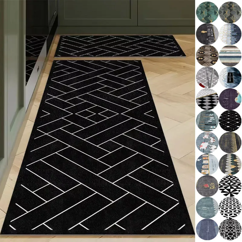 2PCS/set Kitchen Mat Bath Mat Soft Bedroom Floor Mat Black White Geometric Grid Living Room Carpet Doormat Bathroom Kitchen Rug
2PCS/set Kitchen Mat Bath Mat Soft Bedroom Floor Mat Black White Geometric Grid Living Room Carpet Doormat Bathroom Kitchen Rug