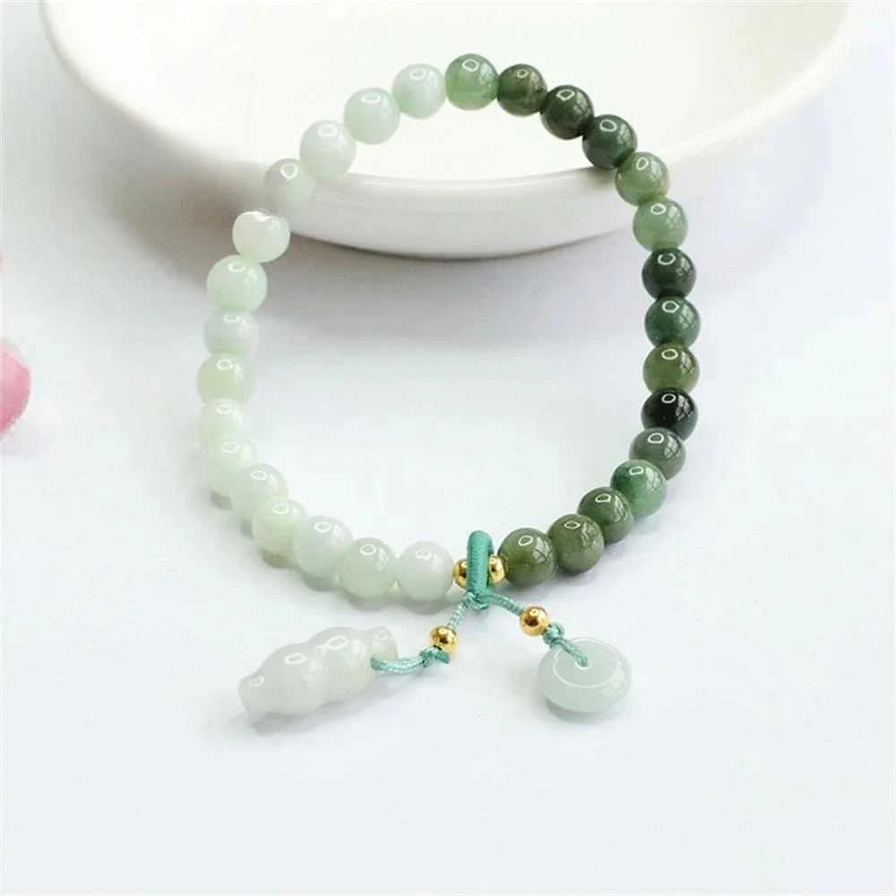 Natural A-goods Jadeite Gradient Peace Buckle Jade Bracelet Exquisite Elegant Simple High-grade Luxury Quality Fashion Jewelry
Natural A-goods Jadeite Gradient Peace Buckle Jade Bracelet Exquisite Elegant Simple High-grade Luxury Quality Fashion Jewelry