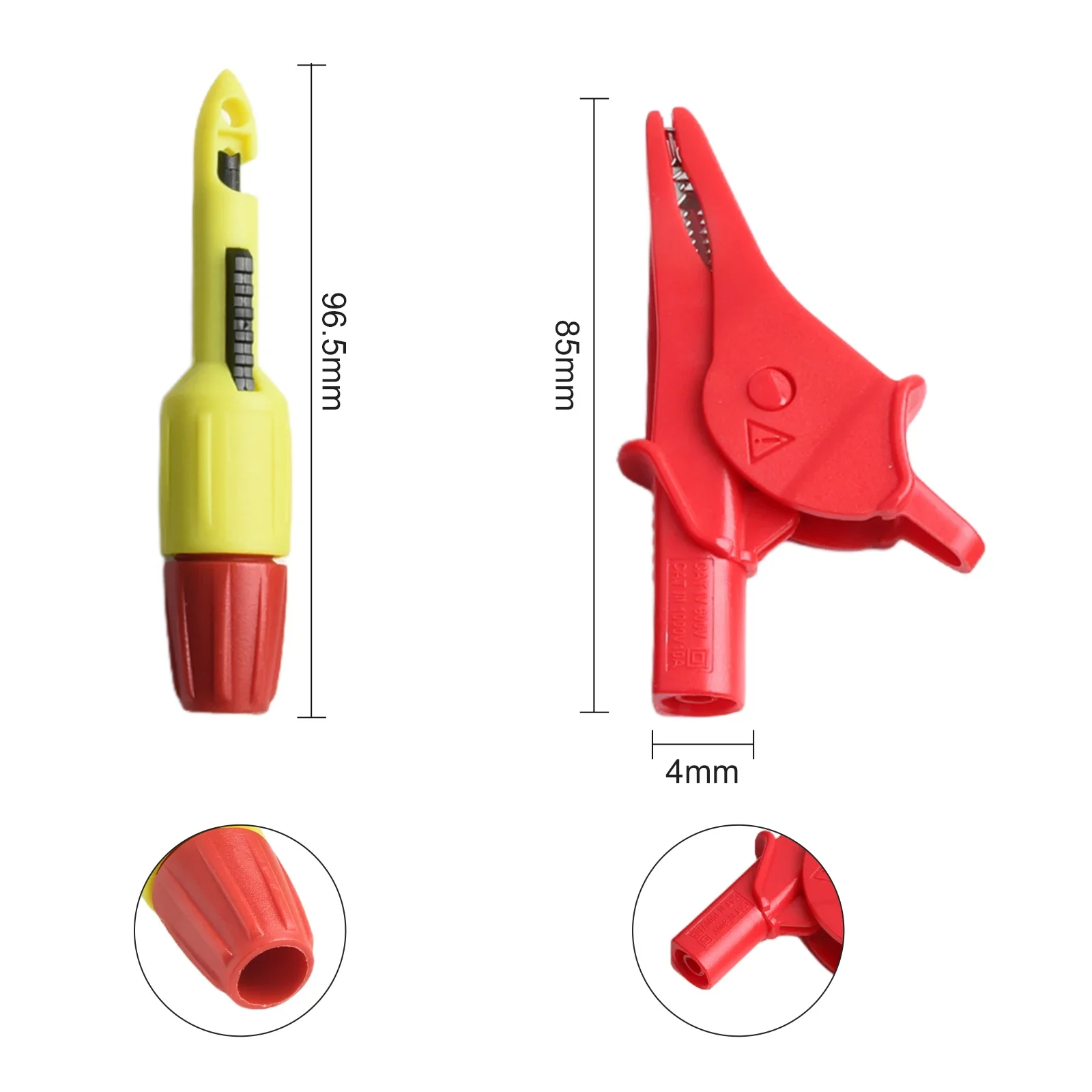 Enhanced Performance 6PCS Multimeter Test Leads Set Including Strong For Alligator Clamps and Effective Probes
Enhanced Performance 6PCS Multimeter Test Leads Set Including Strong For Alligator Clamps and Effective Probes