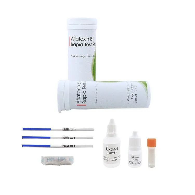 Aflatoxin Detection Card B1 M1Fast Detection Kit for Aflatoxin in Grains Snacks, Milk Powder and Grains for Food test
Aflatoxin Detection Card B1 M1Fast Detection Kit for Aflatoxin in Grains Snacks, Milk Powder and Grains for Food test