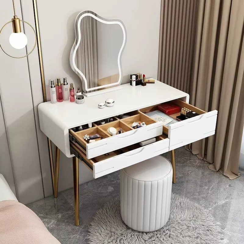Wholesale Nordic Luxury Solid Wood Makeup Vanity Dresser with Lighted Mirror and Multifunctional Features for Bedroom Apartment
Wholesale Nordic Luxury Solid Wood Makeup Vanity Dresser with Lighted Mirror and Multifunctional Features for Bedroom Apartment