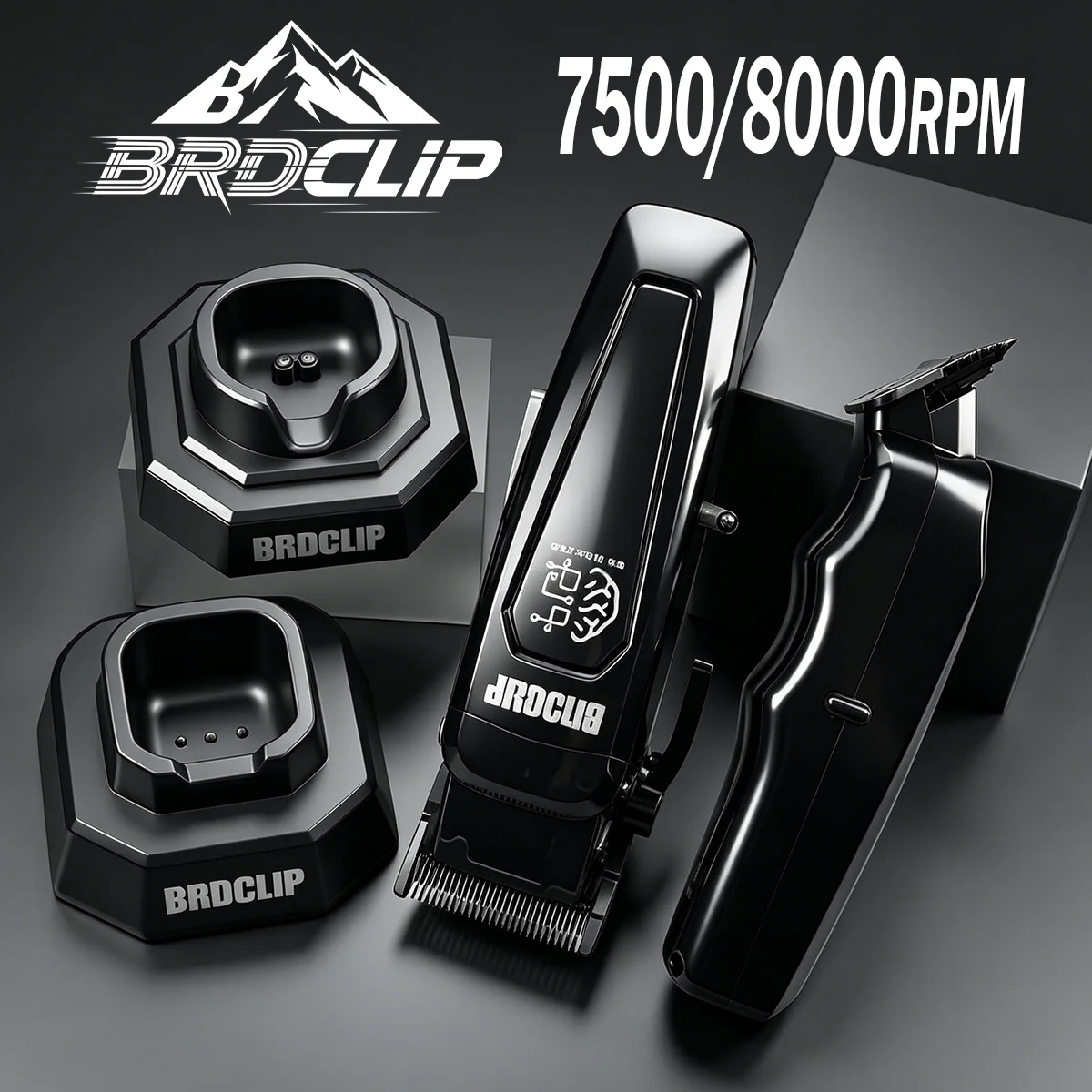 Professional BRDCLIP Cordless Hair Clipper 7500RPM DLC Blade 5 Position Type C Charging Salon Trimmer 8000RPM With Base
Professional BRDCLIP Cordless Hair Clipper 7500RPM DLC Blade 5 Position Type C Charging Salon Trimmer 8000RPM With Base