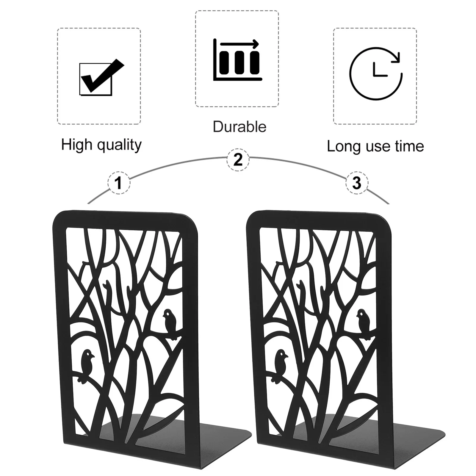 2pcs Metal Tree Shadow Bookend Bookends for Bookstore Holder Non Slip Library Storage Rack Desktop Bookshelf Premium Material
2pcs Metal Tree Shadow Bookend Bookends for Bookstore Holder Non Slip Library Storage Rack Desktop Bookshelf Premium Material