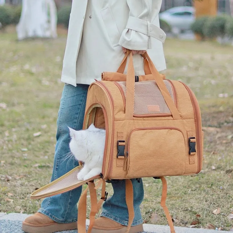 Portable Collapsible Cat Backpack Expandable Pet Carrier for Small Medium Dogs Cats Outdoor
Portable Collapsible Cat Backpack Expandable Pet Carrier for Small Medium Dogs Cats Outdoor