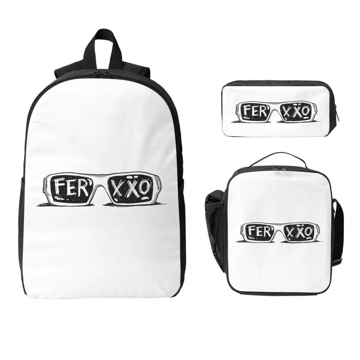 Feid Ferxxo Singer Tour Logo Fun Music Album Backpack BookBag School Bag Shoulder Bags 3ps Insulated Lunch Bag Pencil Case
Feid Ferxxo Singer Tour Logo Fun Music Album Backpack BookBag School Bag Shoulder Bags 3ps Insulated Lunch Bag Pencil Case