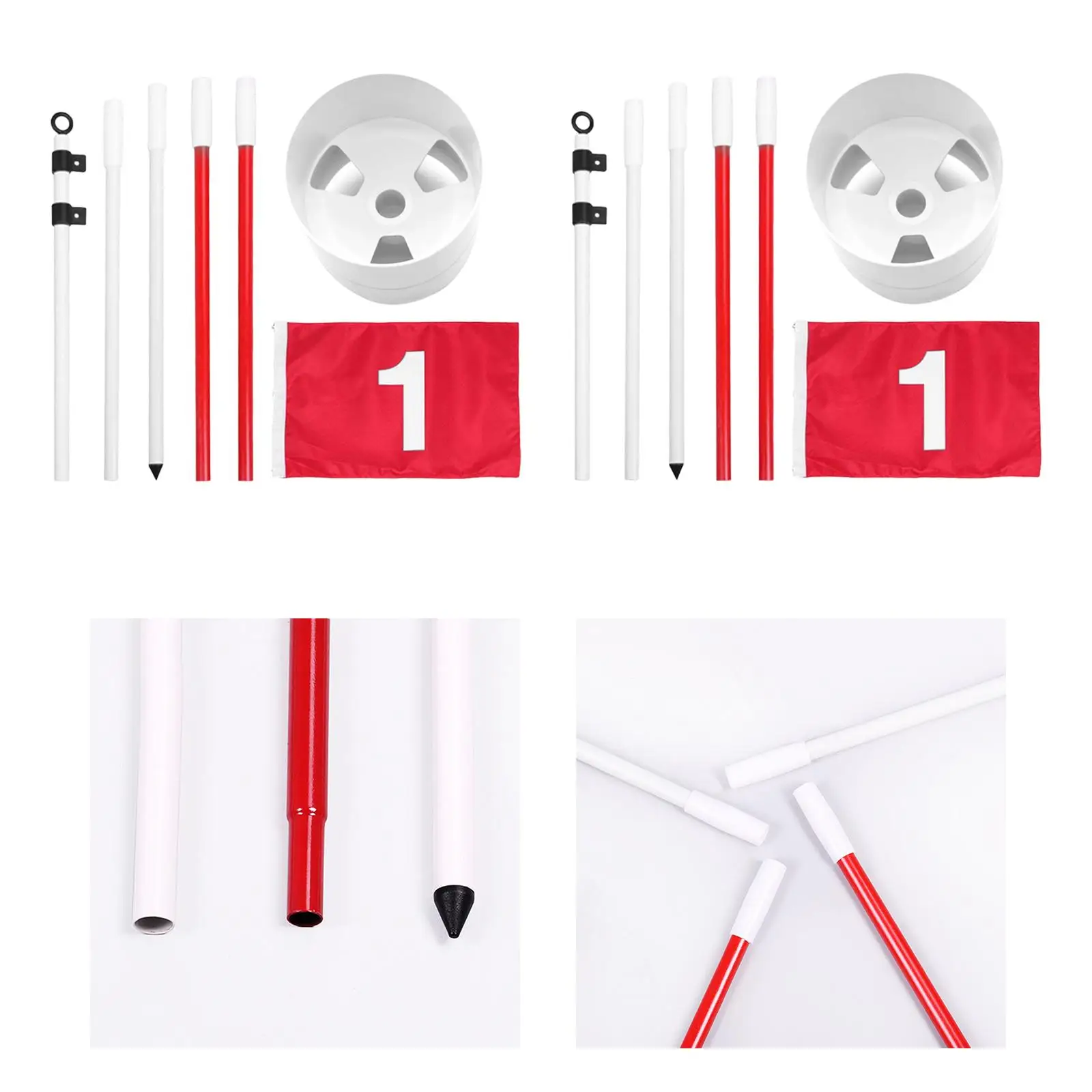 Golf Putting Hole Cup Yard Flag Durable Plastic Iron Golf Equipment for Indoor Outdoor Training
Golf Putting Hole Cup Yard Flag Durable Plastic Iron Golf Equipment for Indoor Outdoor Training